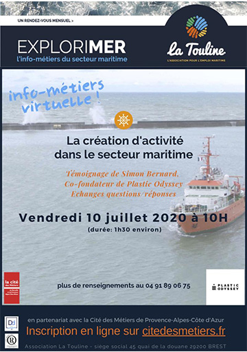présentation de Simon Bernard à la cité des métiers de Marseille 10 juillet 2020